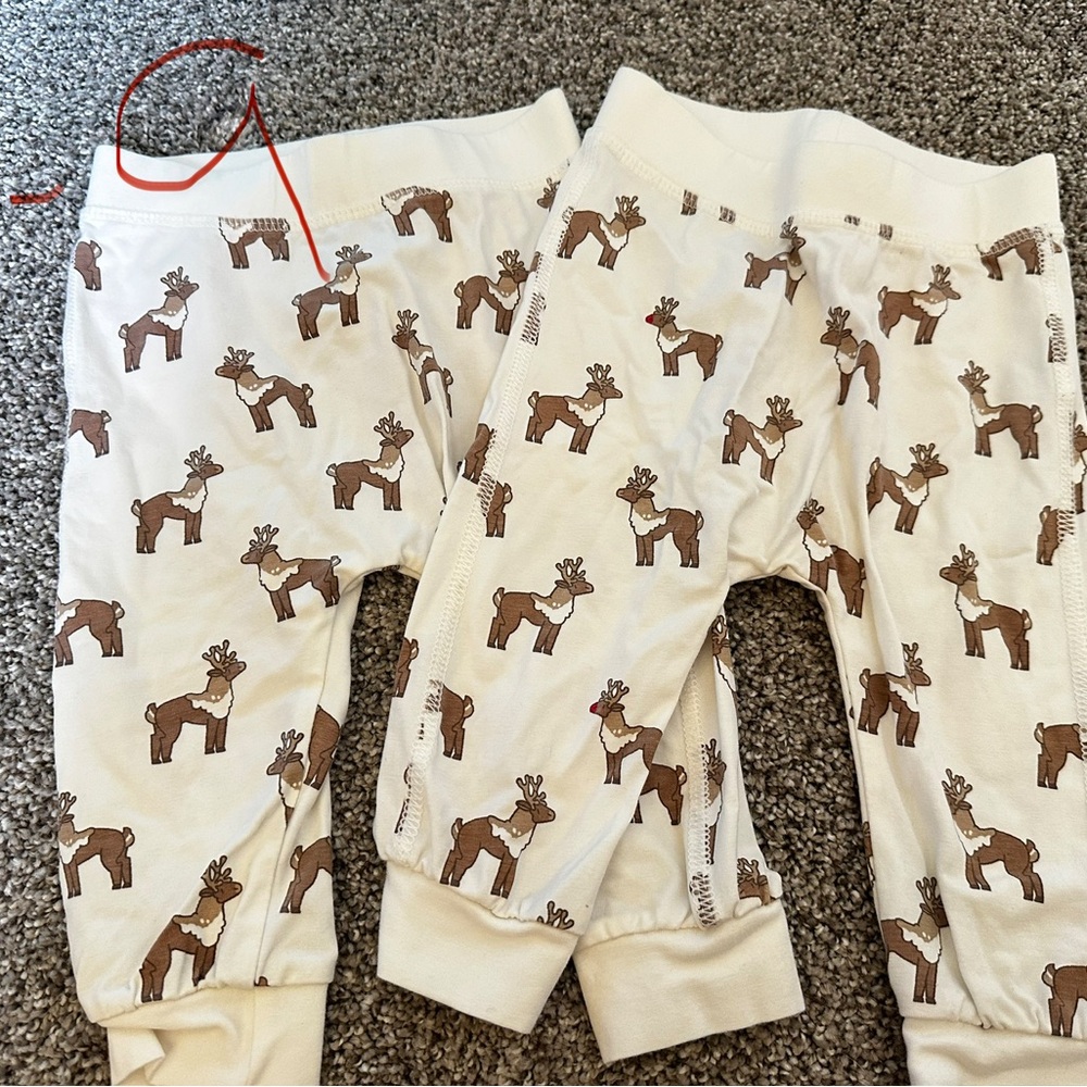 Reindeer Print Baby Pants